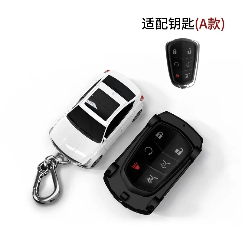 Good ABS for Cadillac CT5 Car Styling for Cadillac ESV Escalade CTS XTS SRX ATS XT5 XT6 Car Key Case Cover Holder Accessories