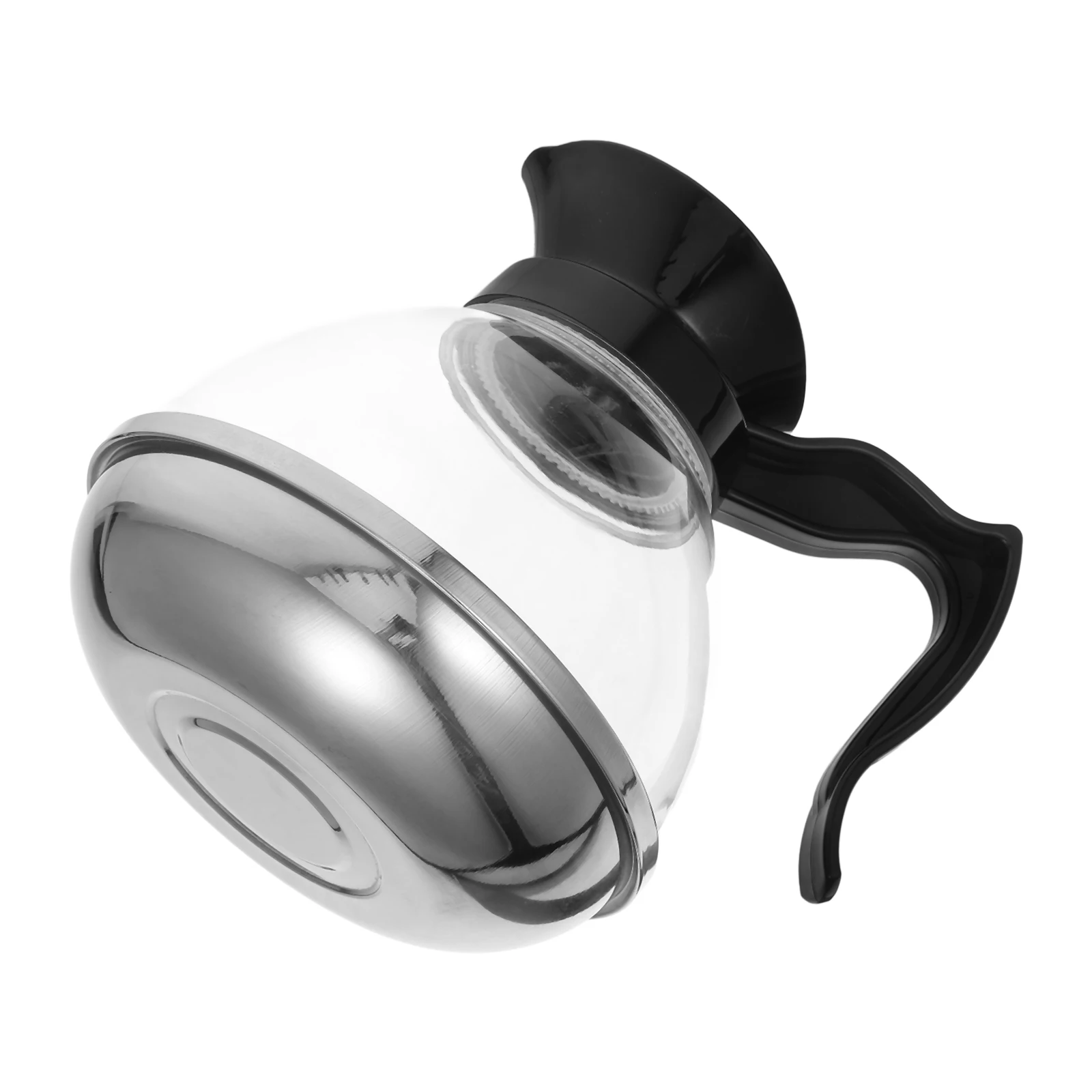 

Stainless Steel Coffee Pot with Glass Carafe for Induction Cooktops Stovetop Coffee Maker Heat Resistant Drip Machine Lid