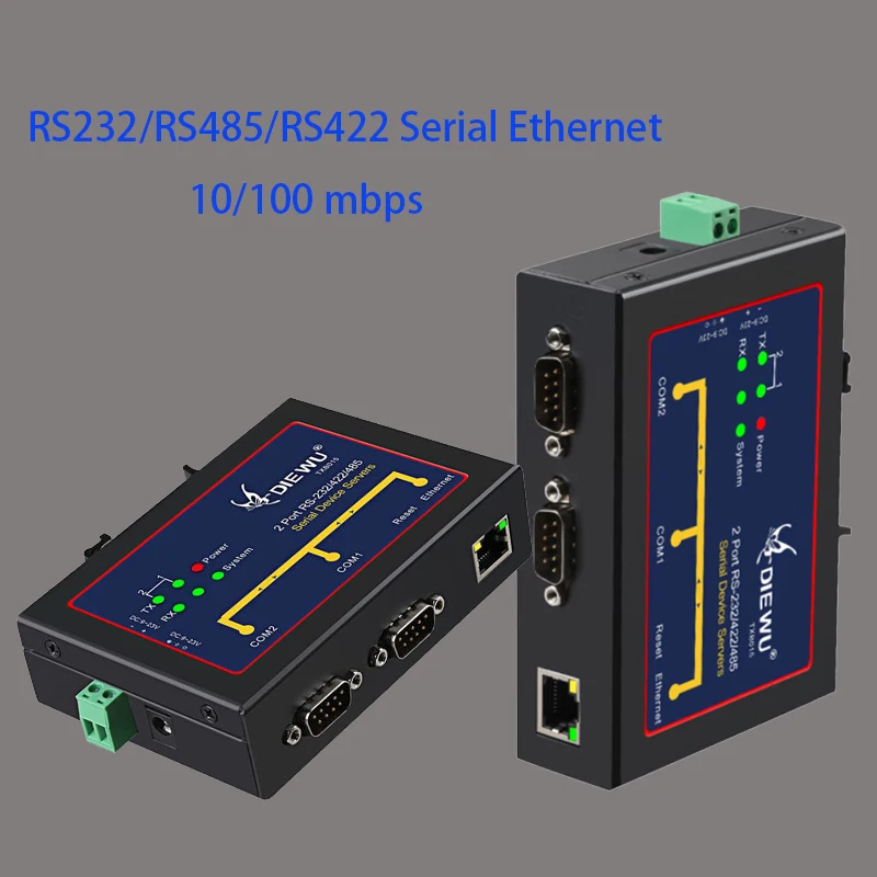 

RJ-45 LAN Adapter Industrial Grade RS232/485/422 Serial device server Plug and Play Ethernet Converter Internet Splitter Adapter