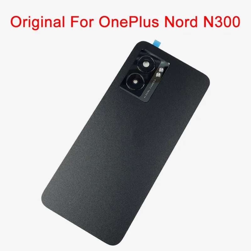 For OnePlus Nord N300 CPH2389 Back Battery Cover Door With Camera Glass Lens Housing Case Repair Parts