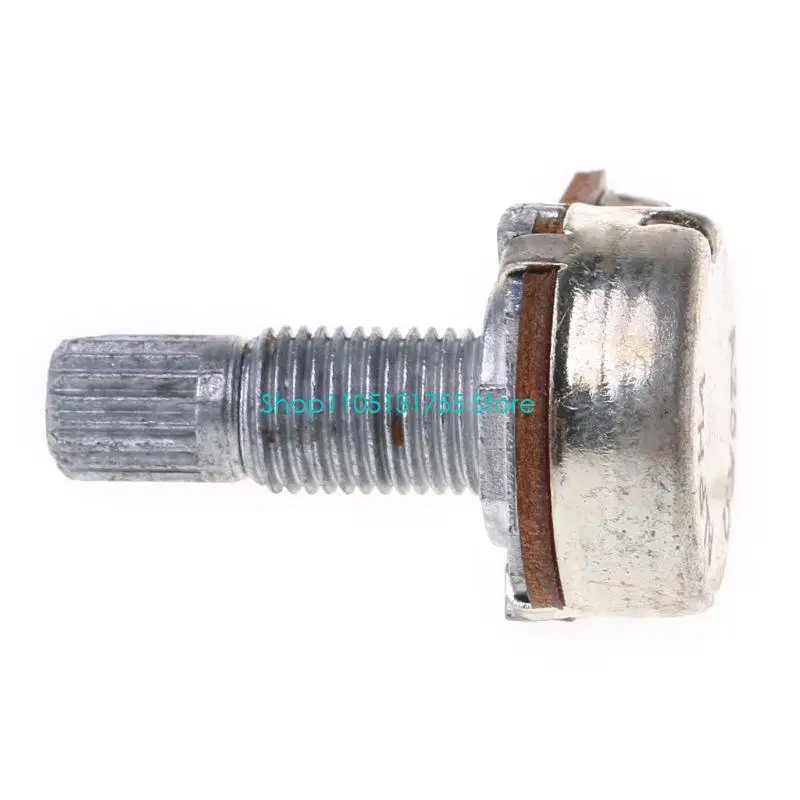 K0EF A25K Potentiometer Splined Pot Electric Guitar Bass Effect Amp Tone Volume 18mm