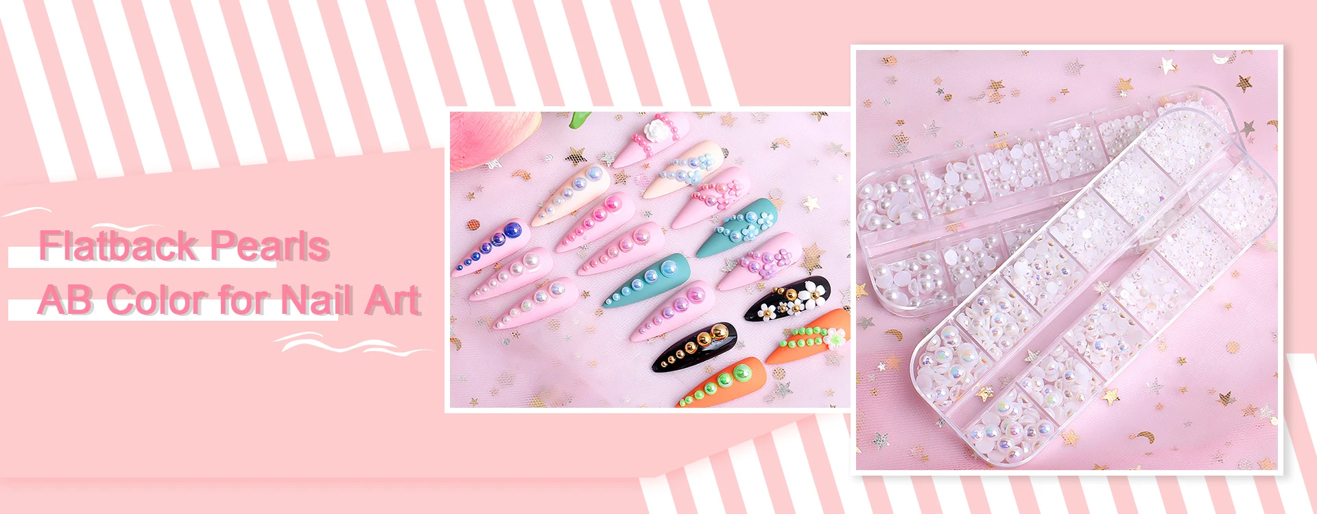 Holographische süße Liebe Herz Nail Art Glitter Pailletten glänzende Laser Fluoreszenz Stern Schmetterling 3D Nägel Dekorationen Zubehör – Detail 1