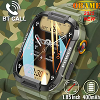 2025 MK66 Smart Watch Success Men Large Battery Music Playback Fitness Tracker IP68 Waterproof Bluetooth Call Sports Smart Watch