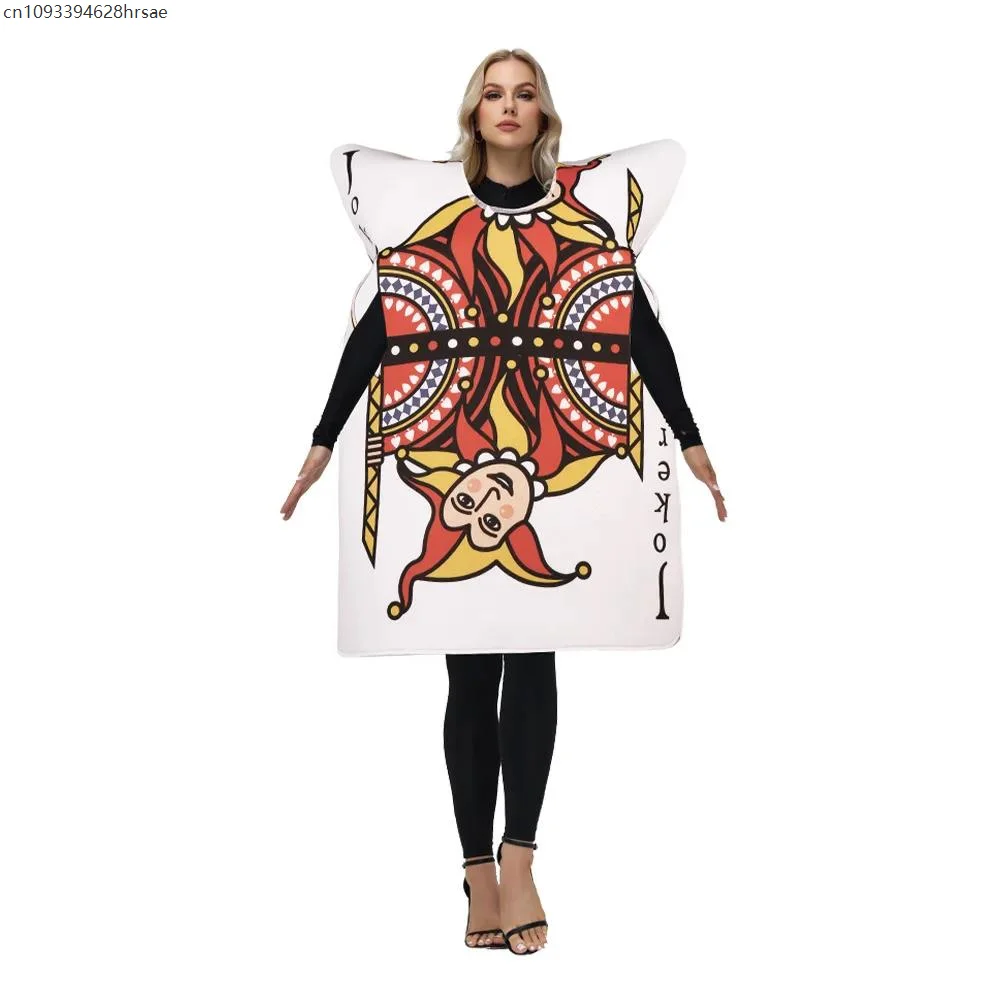 

2025 King Spades Cosplay Costume Poker Party Role-Playing Funny Outfit Fancy Disguisement Wear Sponge Adult Stage Couple Clothes