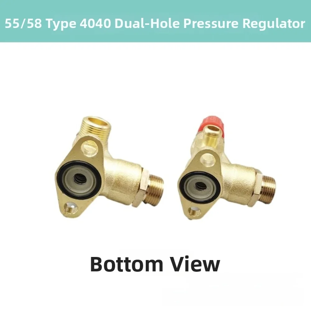 1pc High Pressure Washer 55 58 Type Two Hole Copper Pressure Valve Adjustable High Pressure Valve Pressure Regulator