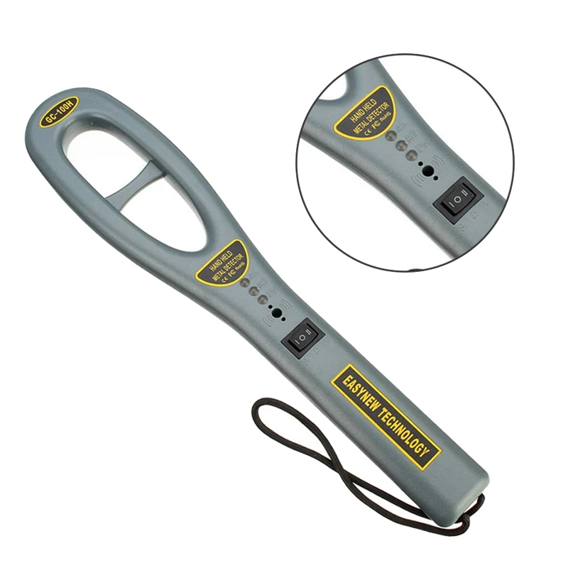 1 PCS GC101H Portable Handheld Metal Detector Body Scanner Security Equipment Grey