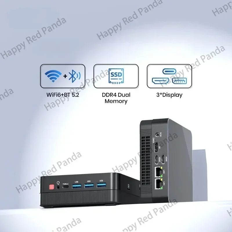 AMD R7 5800H 4800H 4500U Mini PC Computer Gaming Pocket Dual LAN WIFI6 BT 5.2 R5 5500U 5825U NUC Office DDR4 NVMe