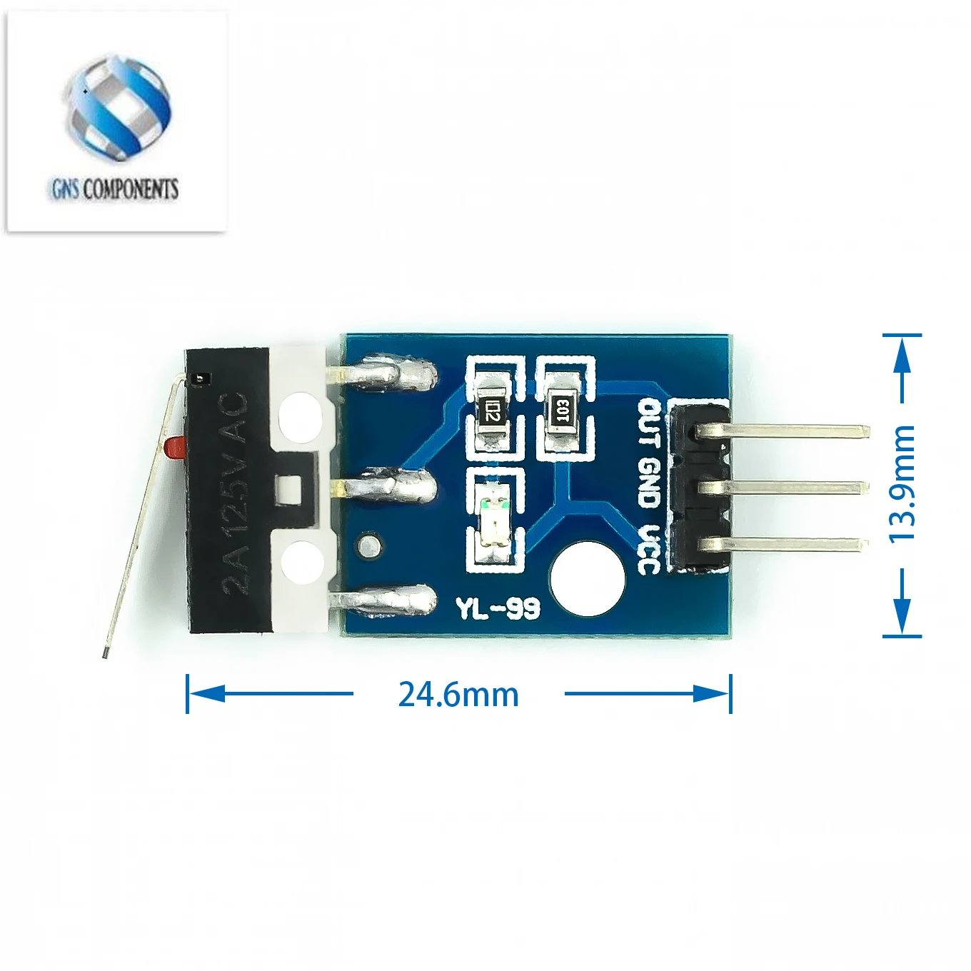 Picture 3: Impact Switch Car Helicopter Crash Collision Sensor Module Robot Model For Arduino with Dupont Cable