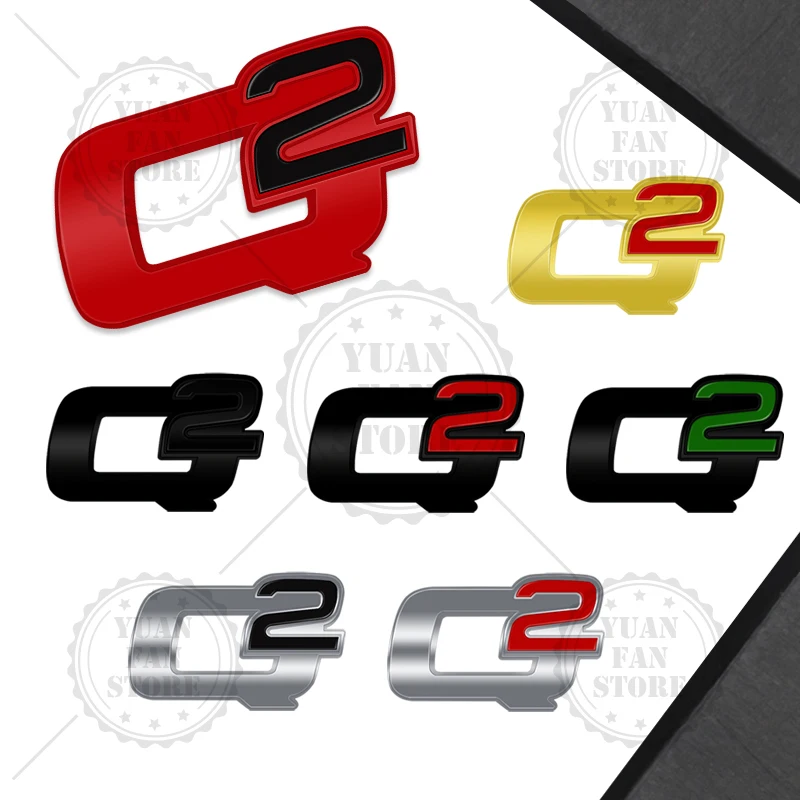 Insignia de Metal 3D para coche, calcomanía para carrocería, emblema para GIULIA Q2, Q4, Alfa Romeo, Giulia, Giulietta, Stelvio, Mito, Brera, 159,