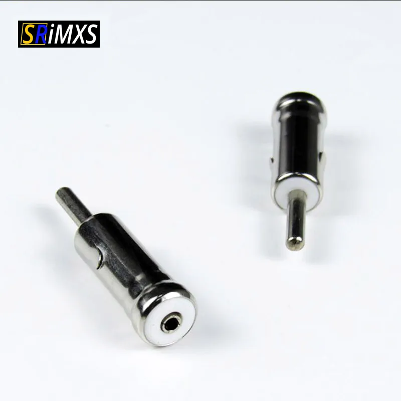 Car Vehicles Radio Stereo Iso To Din Aerial Antenna Mast Adapter Connector Plug Car Stying For Vw Ford Chevrolet Nissan Peugeot