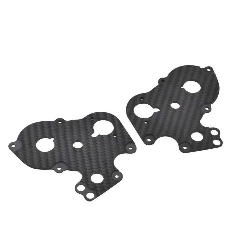 Carbon Fibre Gearbox Side Plates for Tamiya Blackfoot Monster Beetle Frog Brat Chassis Upgrade Parts