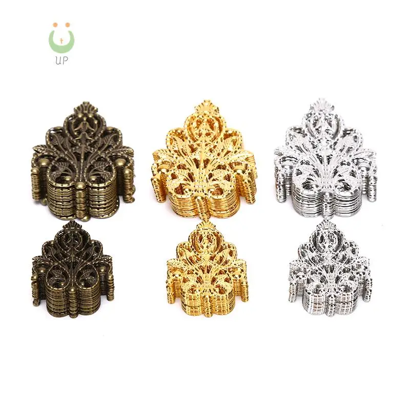 20Pcs Mix Filigree Crafts Hollow DIY Embellishments Findings Jewelry Accessories