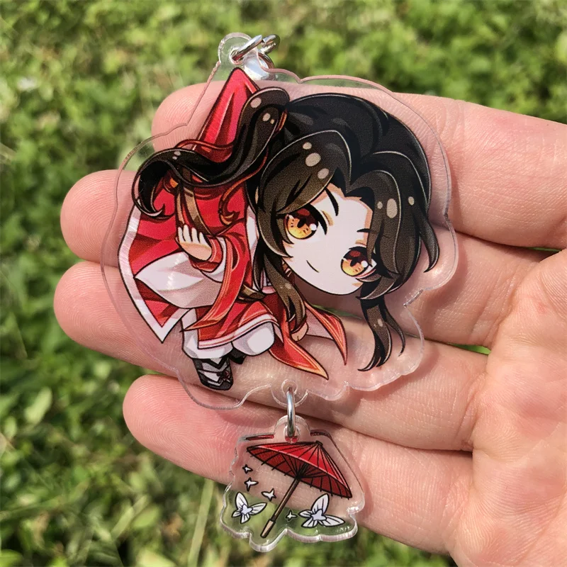 Heaven Official\'s Blessing Tian Guan Ci Fu San Lang Xie Lian Cosplay Hua Cheng Keychain Accessories Pendant Prop Badge