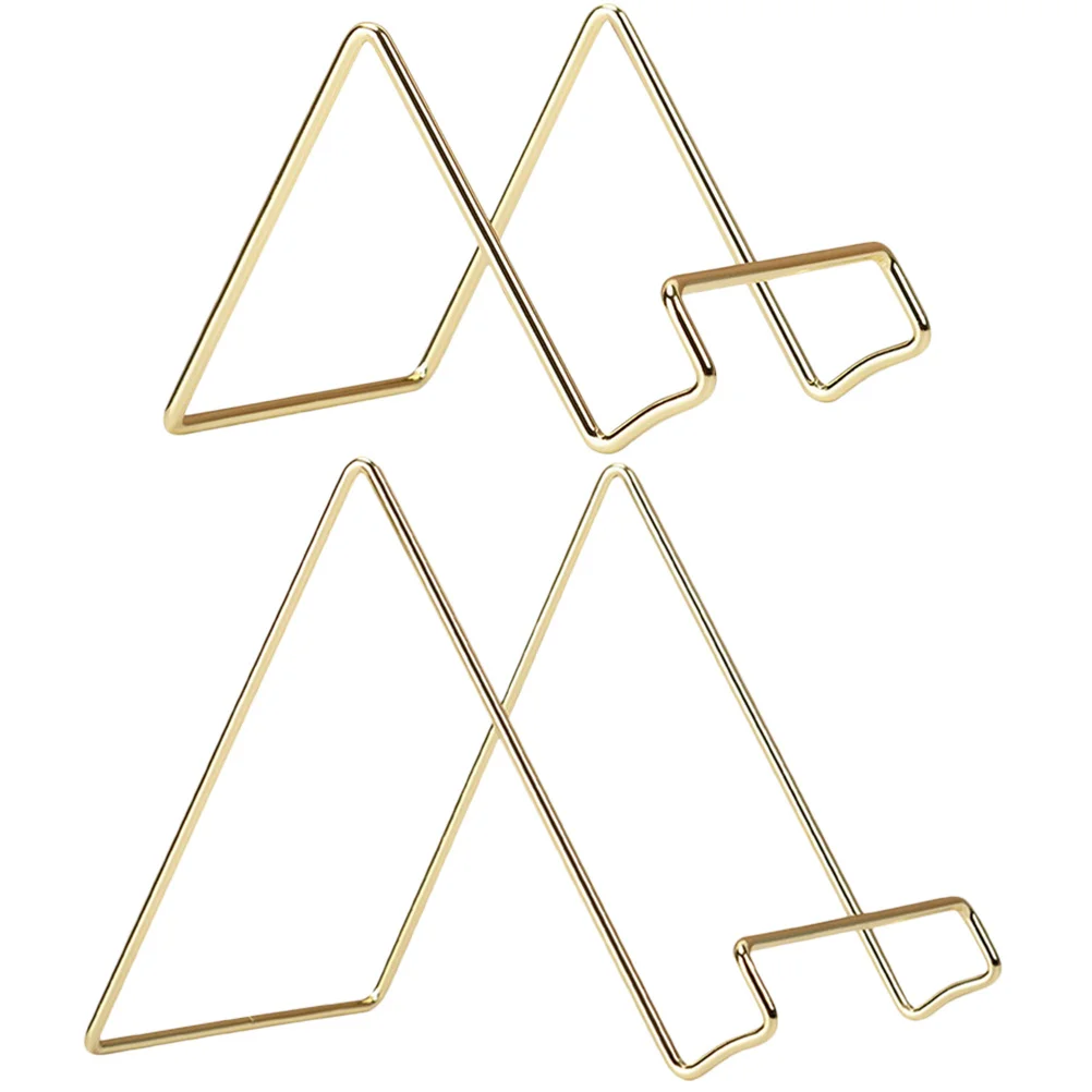 

2Pcs Desktop Iron Book Rack Metal Storage Organizer Display Stand Magazine Holder File Holder Small Book Rack Album Organizer