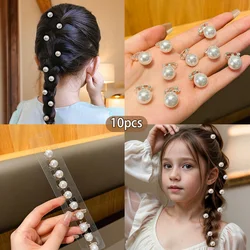 10 imitation pearl hair clips with sweet and stylish hair accessories suitable for daily use