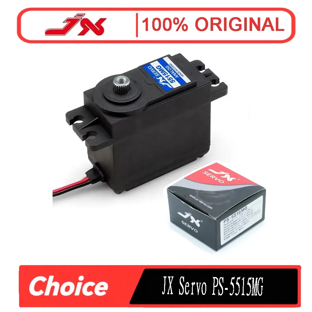 JX Servo PS-5515MG 15KG Hochpräzises Lenkungs-Metallgetriebe Analoges Standard-Servo für 1:8/1:10 RC-Car-Flugzeugteile