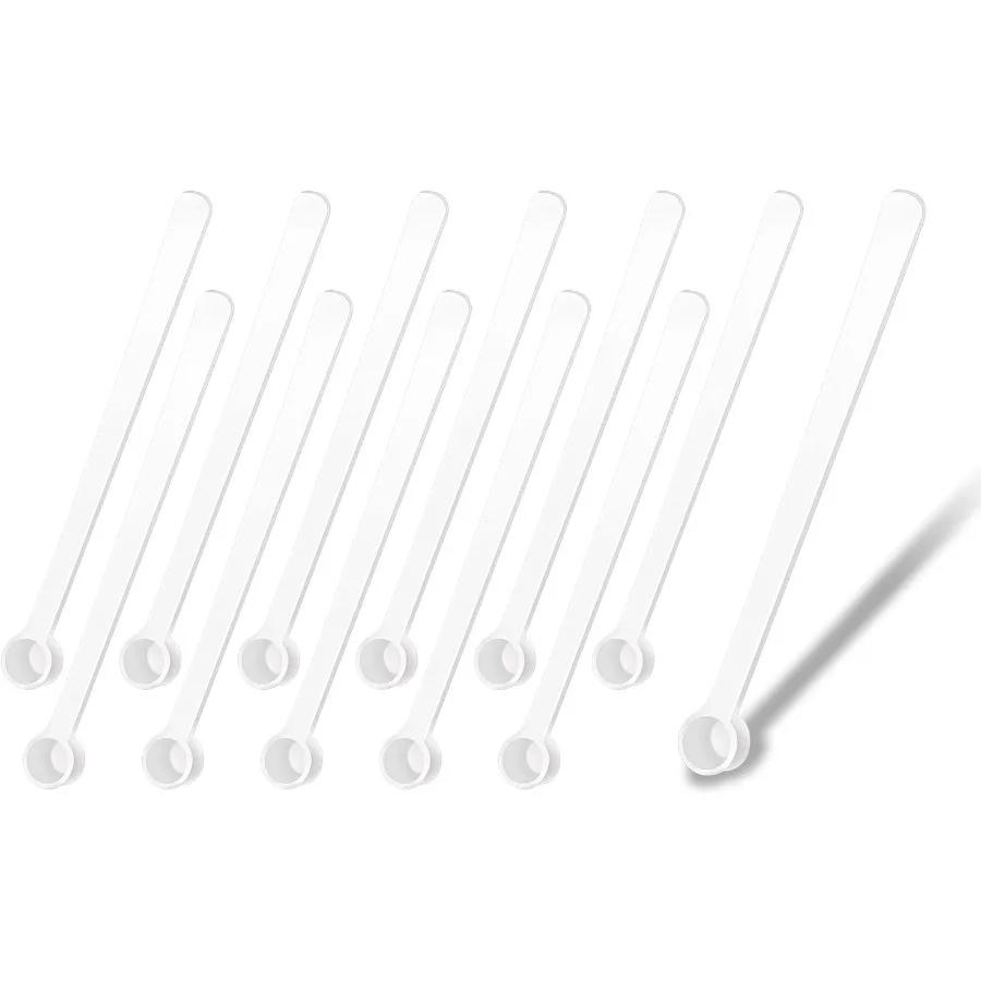 

Micro Teaspoon Scoops Penta Angel 12Pcs Tiny Measuring Spoons Mini Platic Scoops Measurement Tools for Cosmetics Medicines Powd