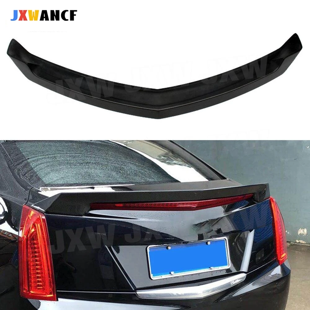 

JXWANCF автомобильный задний спойлер багажника из углеродного волокна, спойлер багажника и крыла для Cadillac ATS Sedan, 4-дверный 2015-2019, задние крылья багажника FRP