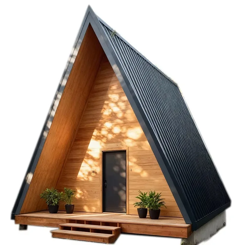 Portable Triangular Mobile House Foldable Design A Frame Cabin Lightweight for Camping Outdoor Activities Weather-Resistant
