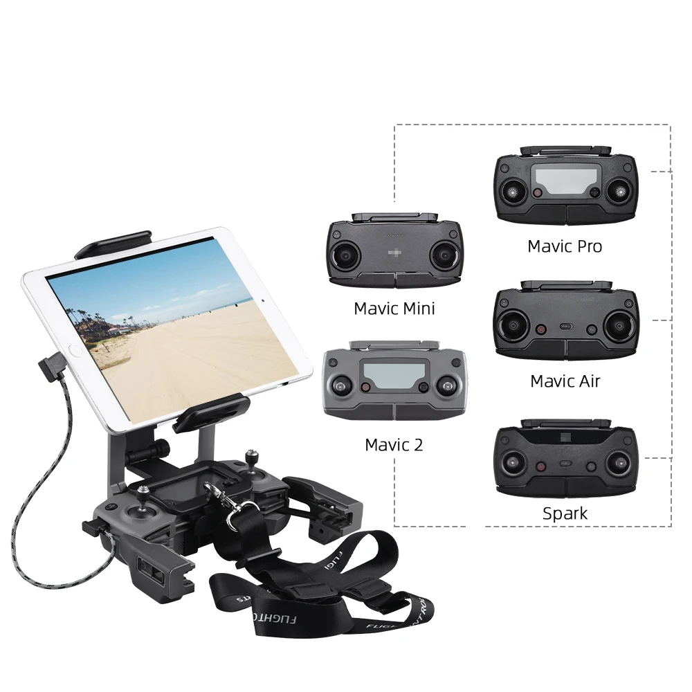 Remote Control Bracket for DJI Mavic MINI/PRO/2 Pro Zoom/Spark/AIR/Mini/ Monitor Front Phone Tablet Mount Clip Accessory
