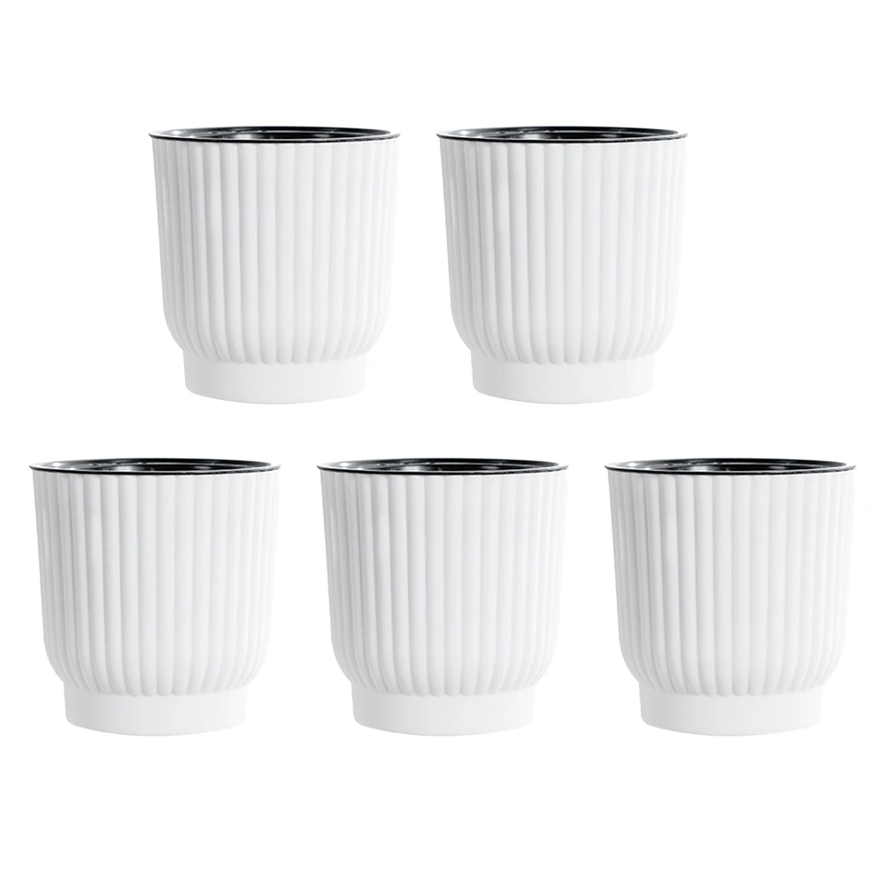 

Resin Plastic Flowerpot Self-Watering Flowerpot Charming Macaron Color Formaldehyde-Free Material Indoor Planters