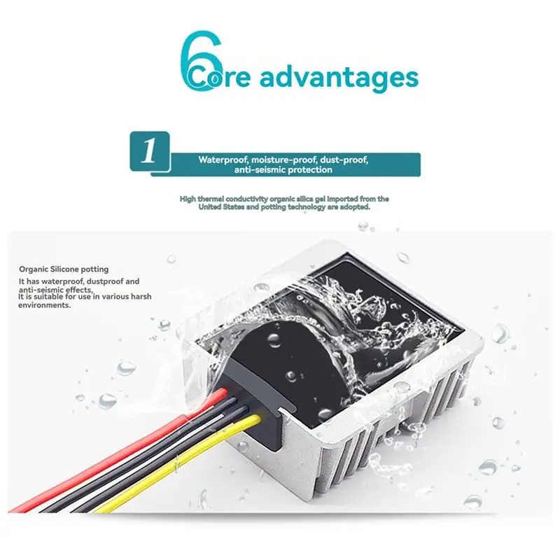 A30F-Universal 8V-40V To 12V Voltage Regulator 6A DC Power Converter Power Module Automatic Boost / Reduce Power Regulator