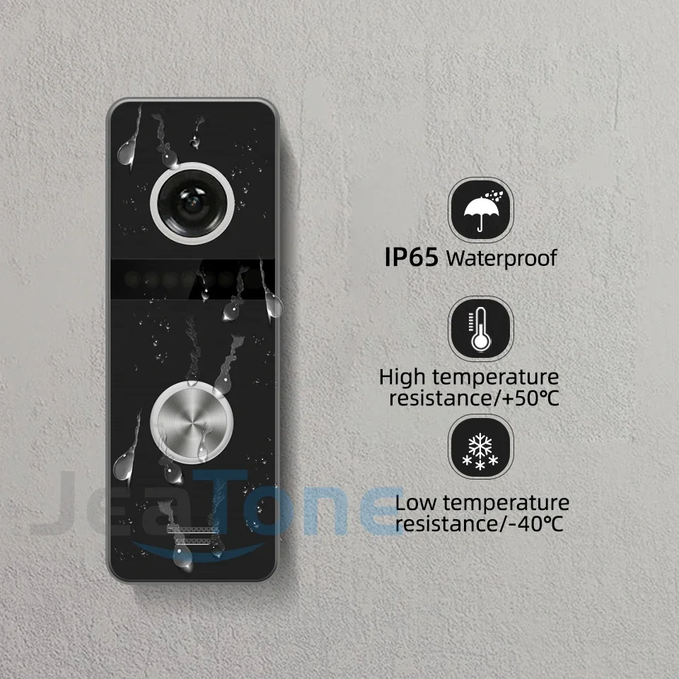 Jeatone Tuya 7 Zoll Video Intercom Türklingel 1080P Tür Auge Kamera Smart Home Wireless Remote Access Control System Intercom kit