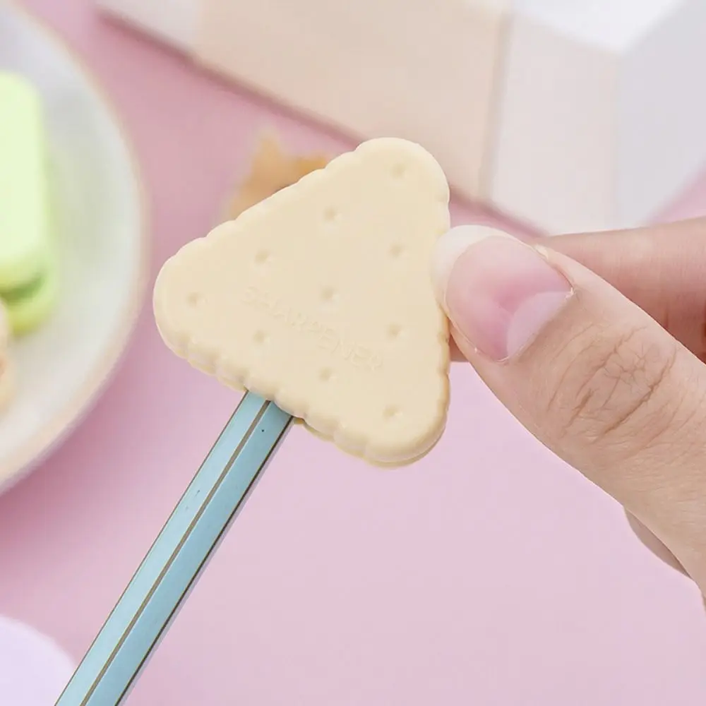 Kreative Kekse Bleistift spitzer Bleistift schneider Skizzieren Zeichnen Schreiben Kunststoff zufällige Süßigkeiten Farben Briefpapier Kinder