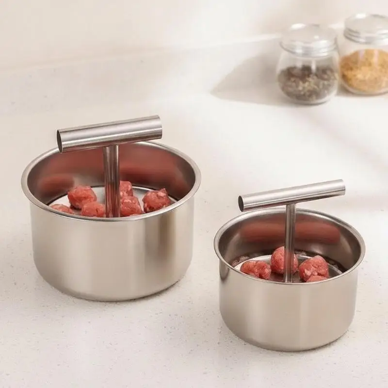 Manual Press Meatball Maker Stainless Steel Meatball Tools Meat Balls Multi-functional Maker Tool Home Kitchen Cooking Gadget