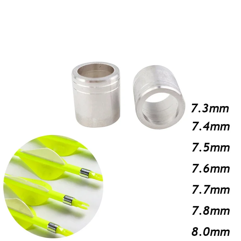 100pcs New Color Archery Collars Explosion-proof Arrow Ring Arrow Accessory Sets for 7.6mm Out-Diameter Shaft Arrow Ring