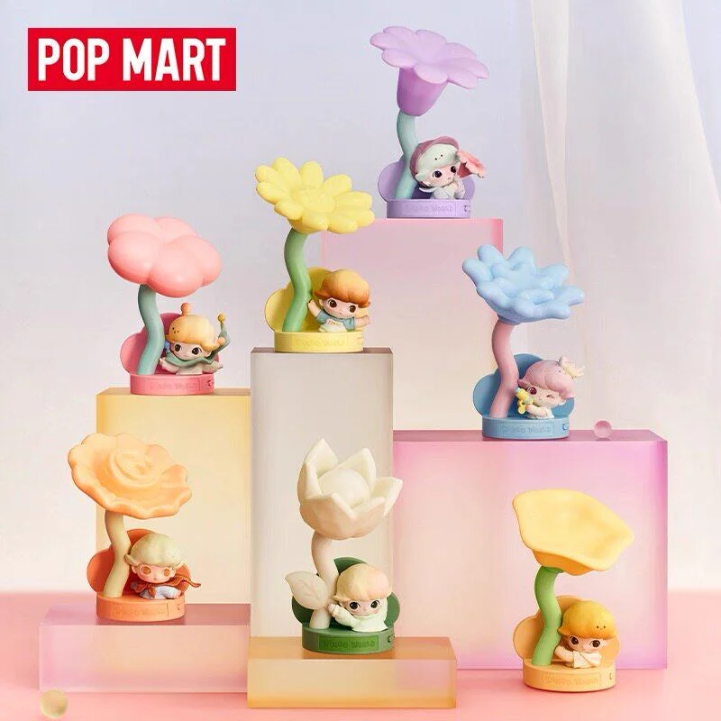 

Genuine POPMART DIMOO Moment of Adventure Series Night Light Blind Box Light Up Spring Anime Figure Mystery Box Model Ornament