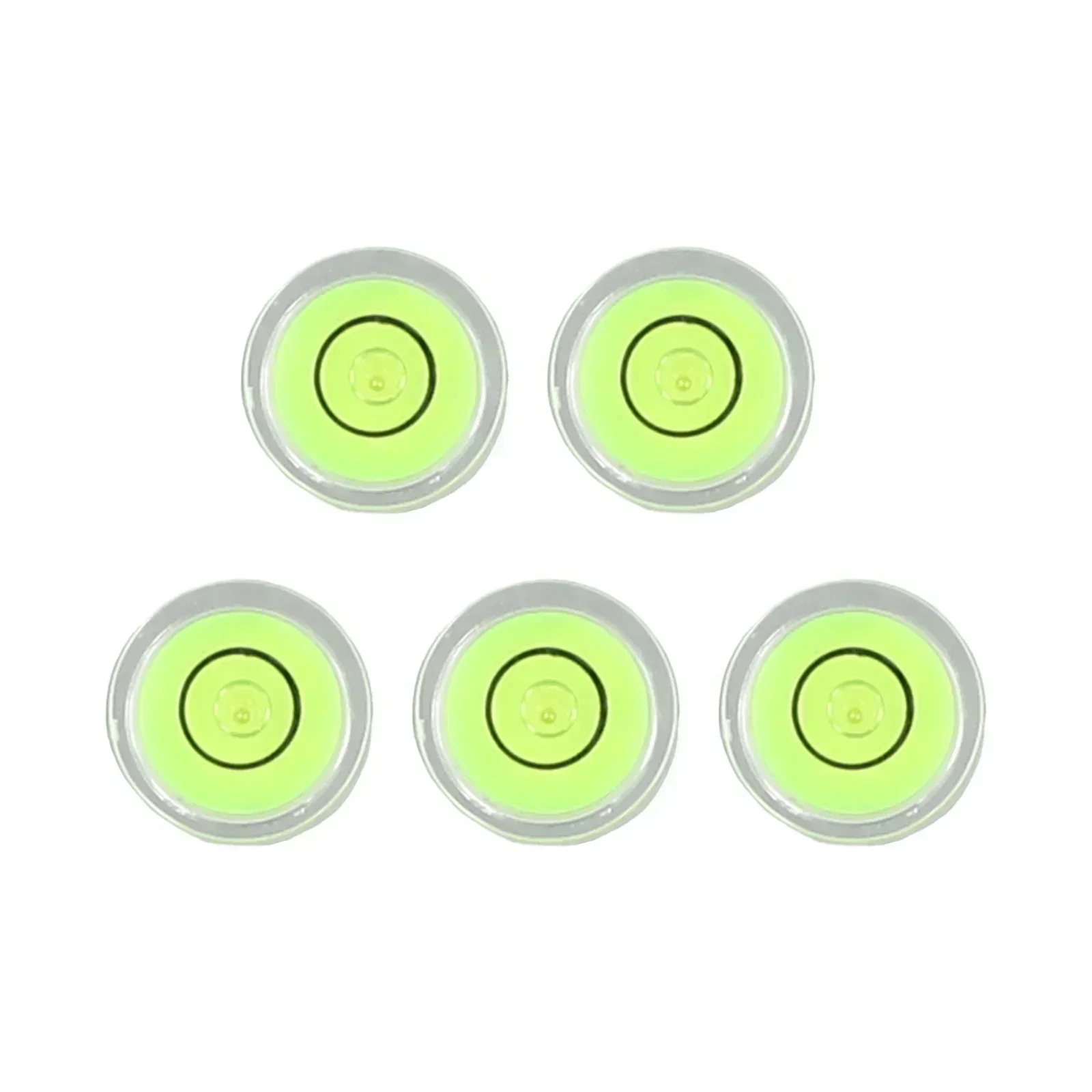 5Pcs Mini Bubble Levels Household Green Round Level Measurement Instrument 10mm*6mm/12mm*7mm/15mm*8mm/18mm*9mm