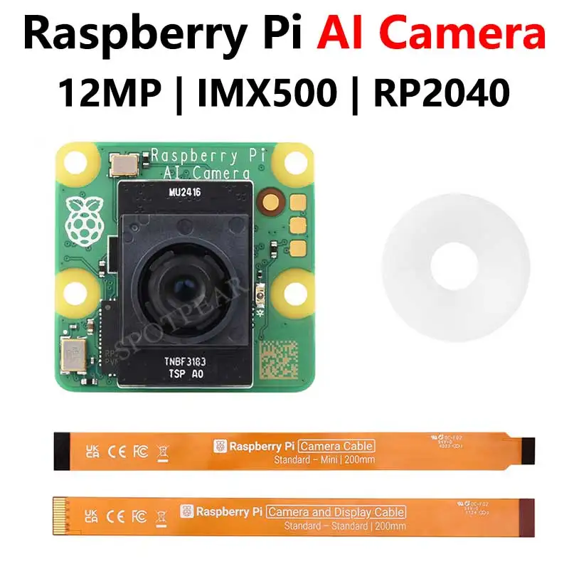 Raspberry Pi AI Camera Official Original  IMX500 12MP Intelligent visual Sensor On-Board RP2040