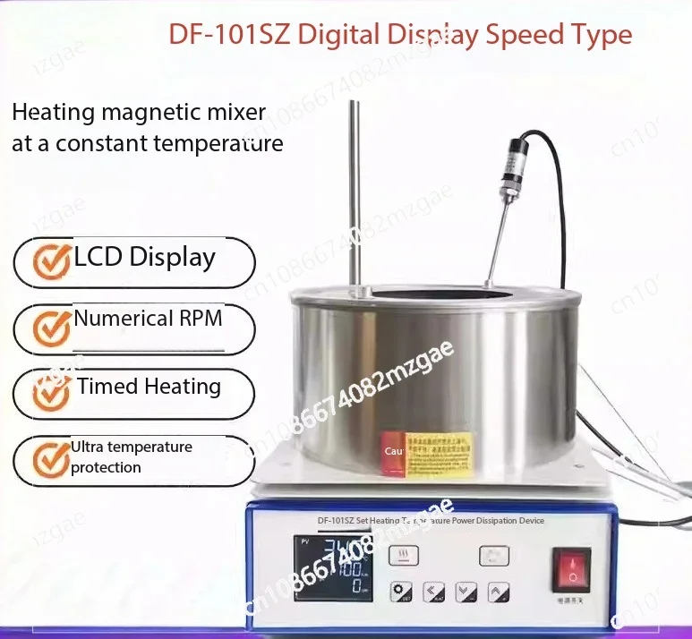 

DF-101S Heat-Collecting Intelligent Digital Heating Magnetic Stirrer with Constant Temperature Water/Oil Bath Function