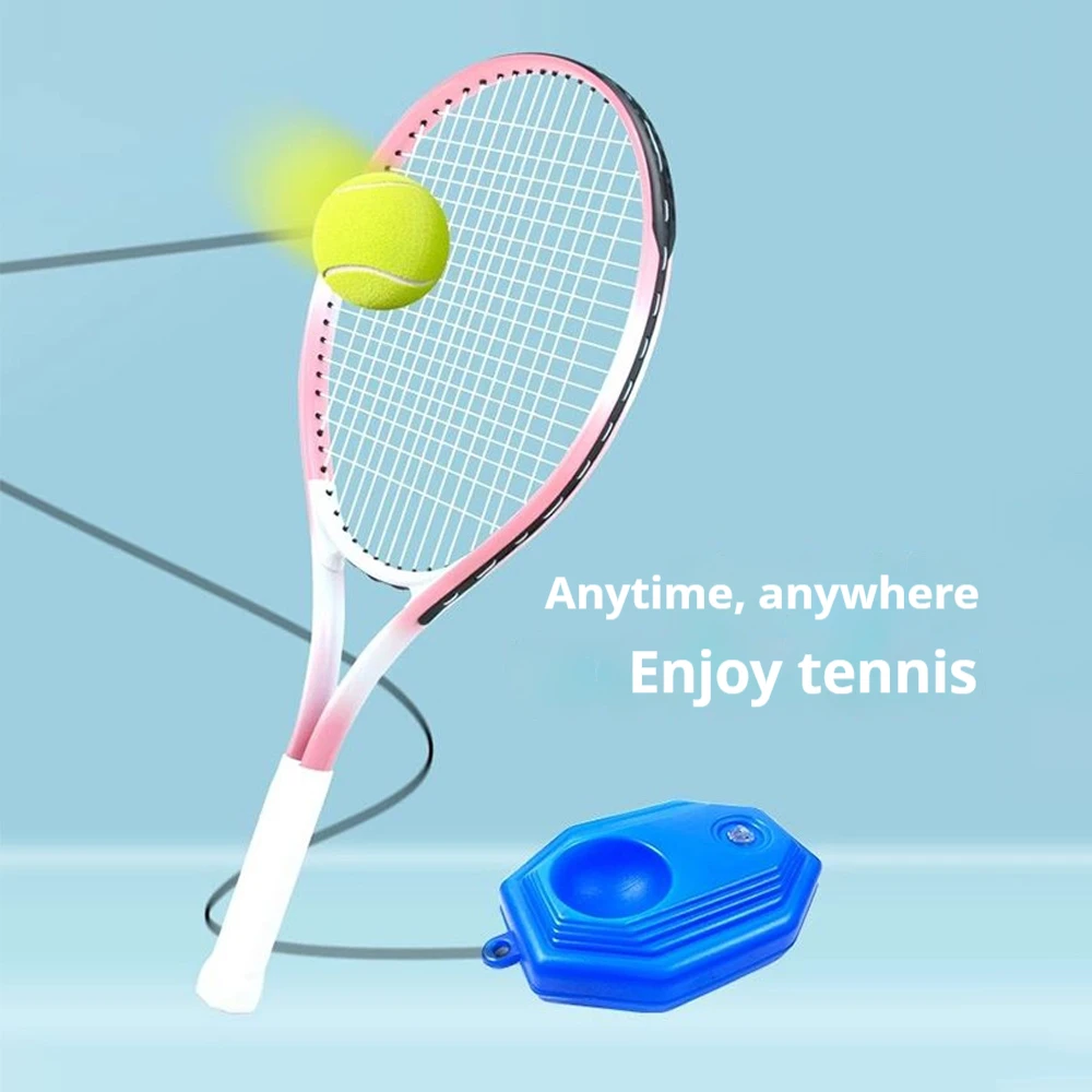 

Aesthetic Lightweight Tennis Racket for Adults Kids Beginners Training Set Practice Balls Professional Sports Equipment