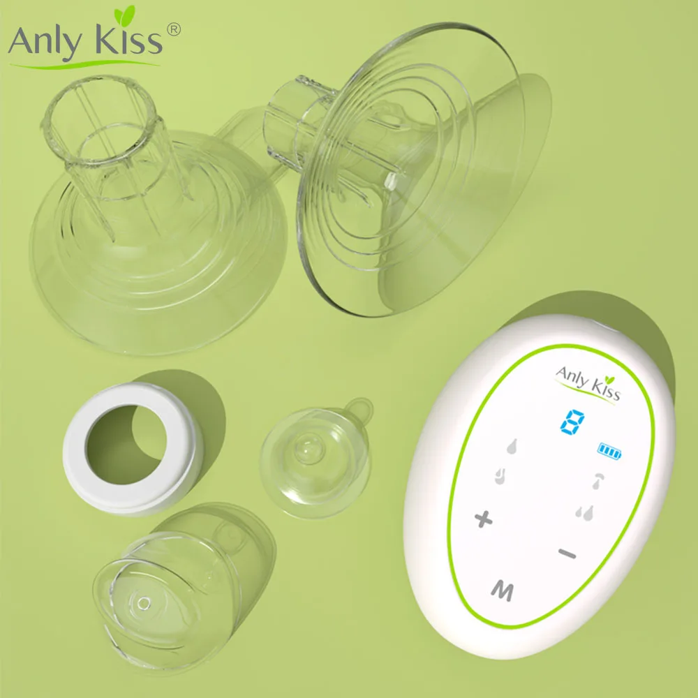 Anly Kiss-extractor de leche eléctrico, multifunción, doble, prevención de reflujo, de silicona, automático, recargable