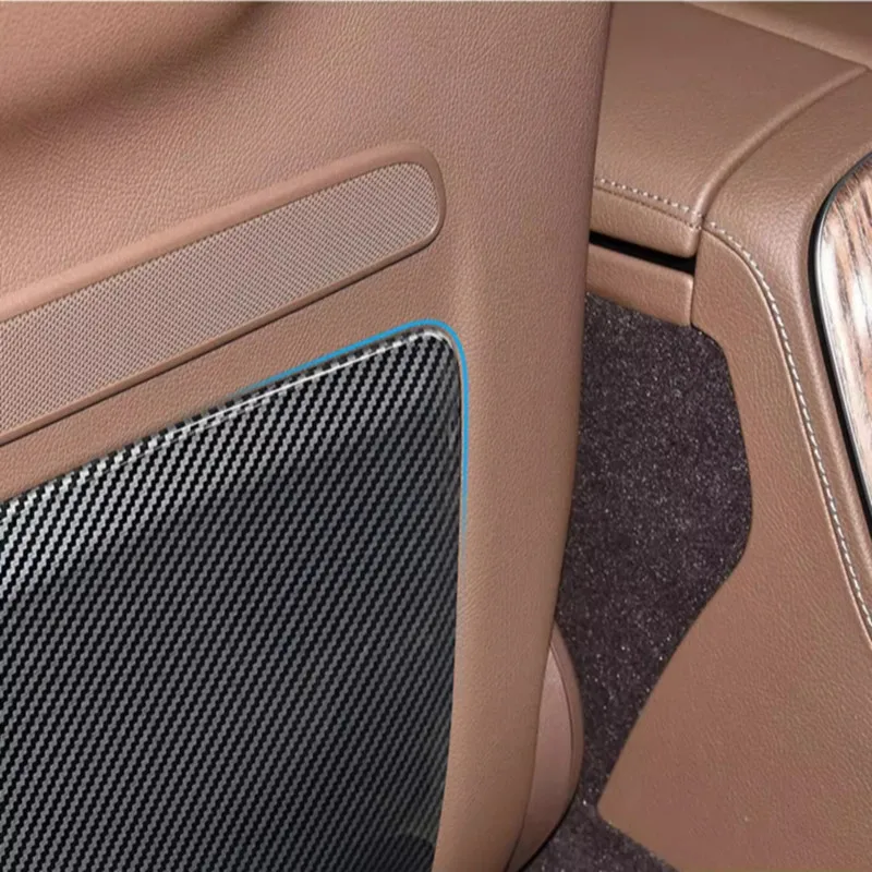 2pcs Car Front Seat Conversion anti-kicking mat Car Seat Protection Decorative Sticker For Mercedes-Benz C Class 2015-2021