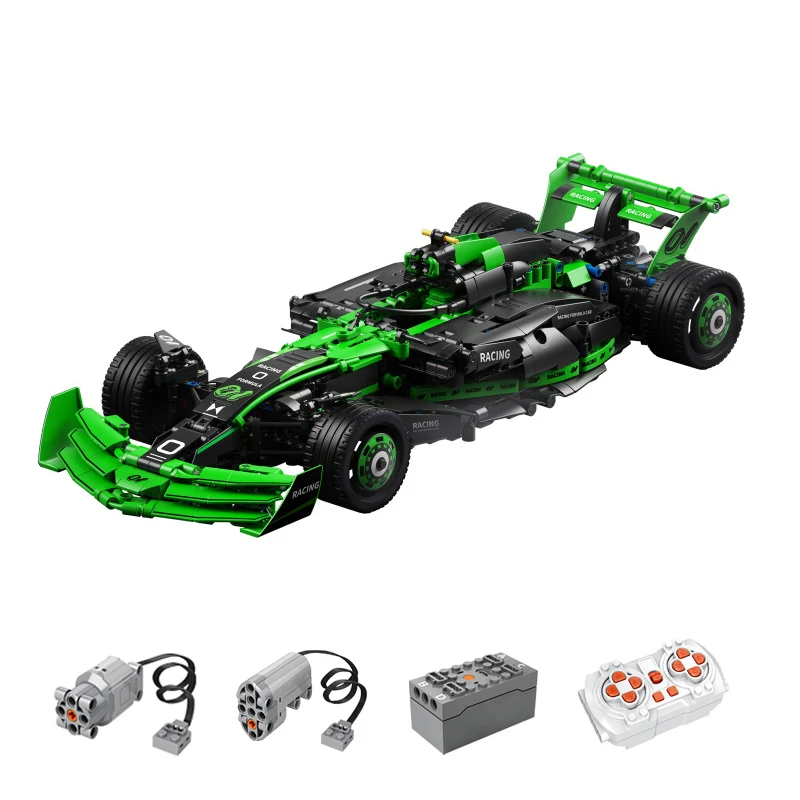 Em estoque moc técnico de controle remoto corrida c24ks blocos de construção tijolos montagem modelo brinquedos para crianças presente aniversário conjunto