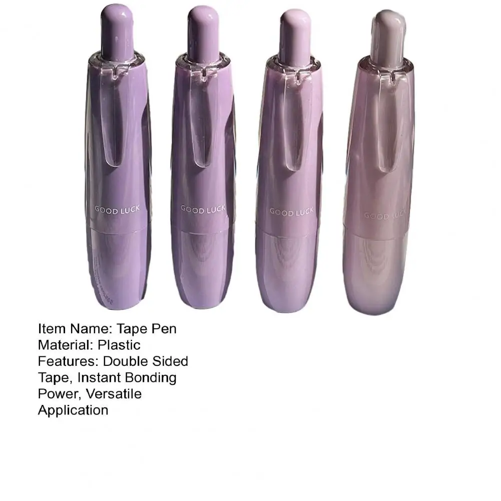 4Pcs 9cm 양면 테이프 펜 쉬운 응용 접착 펜 인스턴트 본딩 접착제 스틱 롤러 휴대용 스크랩북 용품