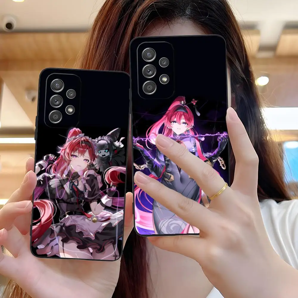 Wuthering موجات Yinlin قضية الهاتف المحمول لسامسونج غالاكسي M55 54 42 35 34 33 32 23 22 15 14 13 12 F55 5G غطاء اللون جميل