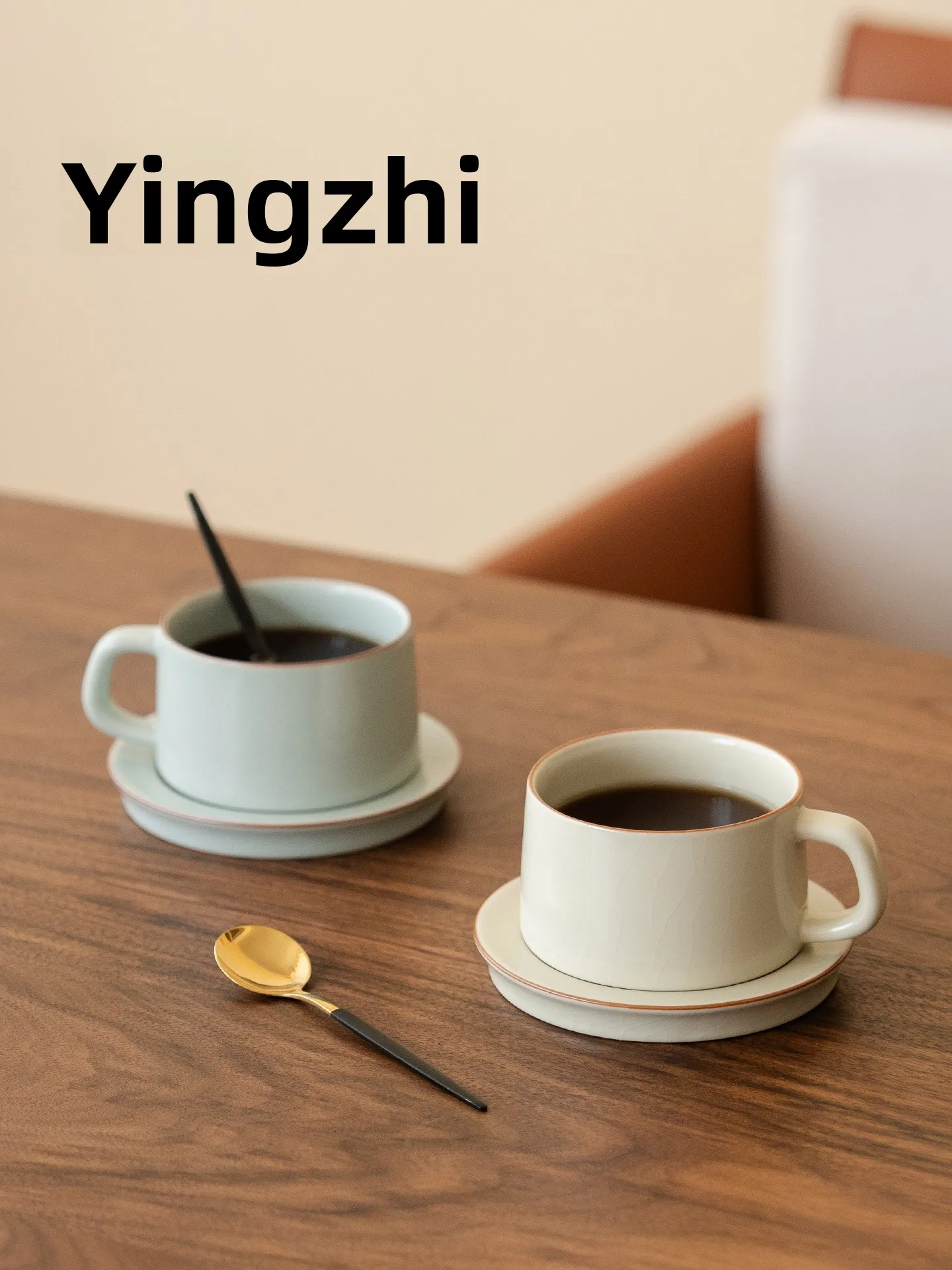 elegant-bamboo-coffee-cup-set-with-spoon-for-office-afternoon-tea-high-quality-ceramic-handmade-narrow-mouth-coffee-cup