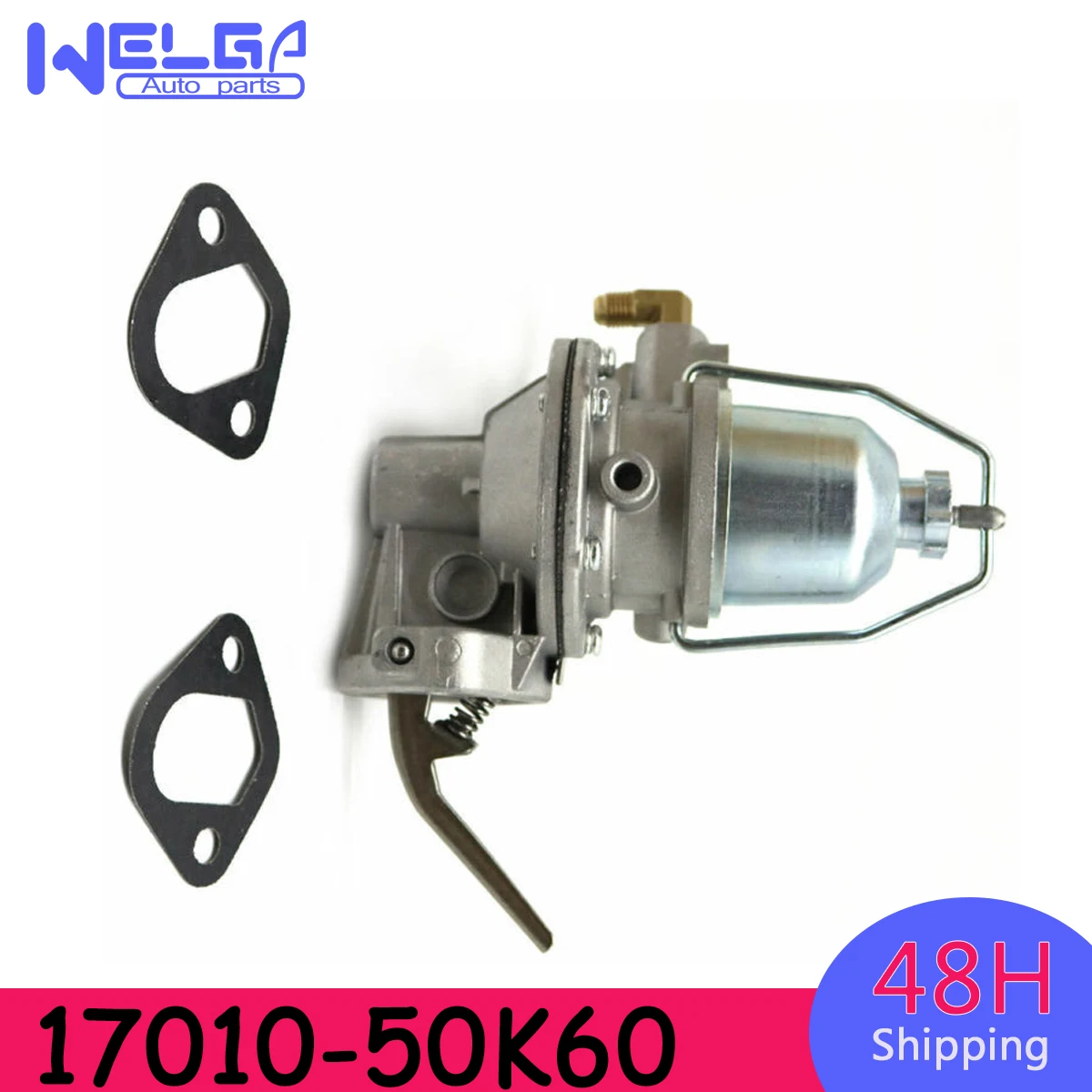 

Car Accessories 1Pc Fuel Pump With 2 Pcs Gasket 17010-50K00 17010-50K60 For Nissan H15 H20 H25 K15 K21 K25 Engine CAT MITSUBISHI