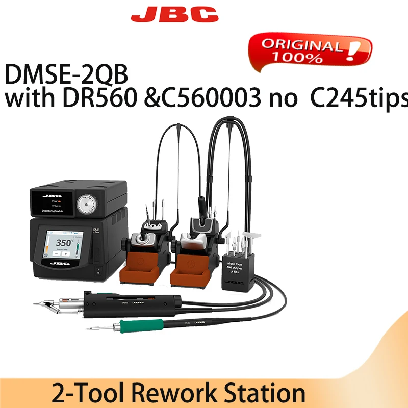 JBC DDPE DDSE DMSE 2-Tool Soldering Station 230V  DR560 T210 JBC Rework Equipment