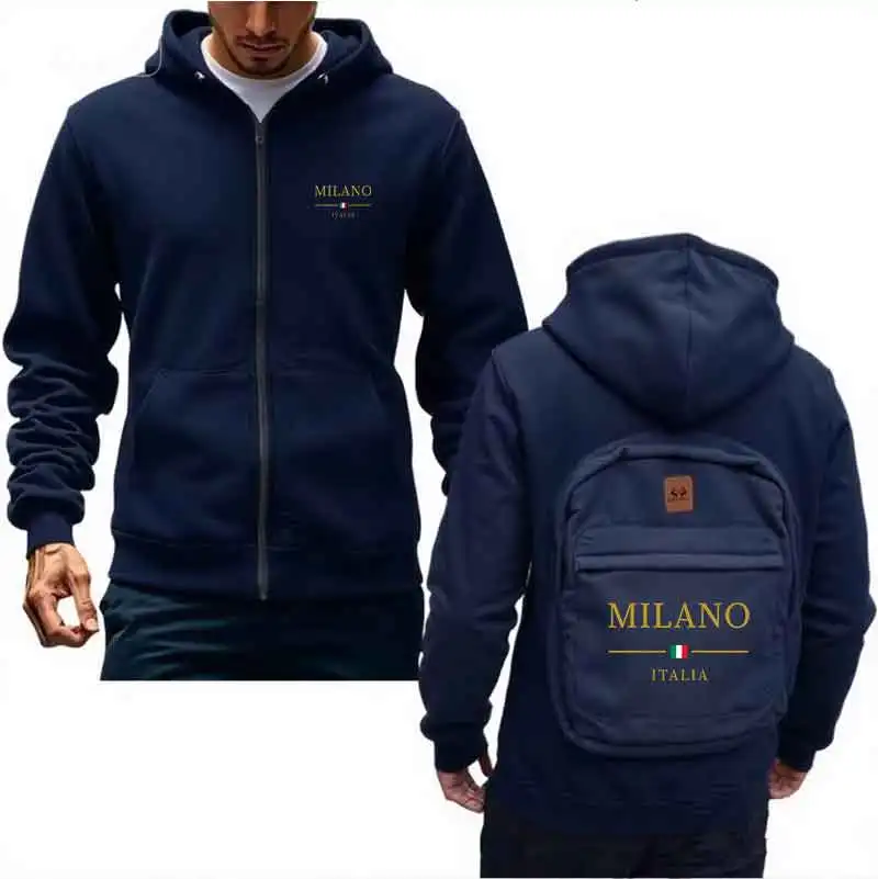 حقيبة ظهر منتج جديدة فضفاضة للخريف والشتاء متكاملة مع هوديس كاجوال عصرية للرجال والنساء