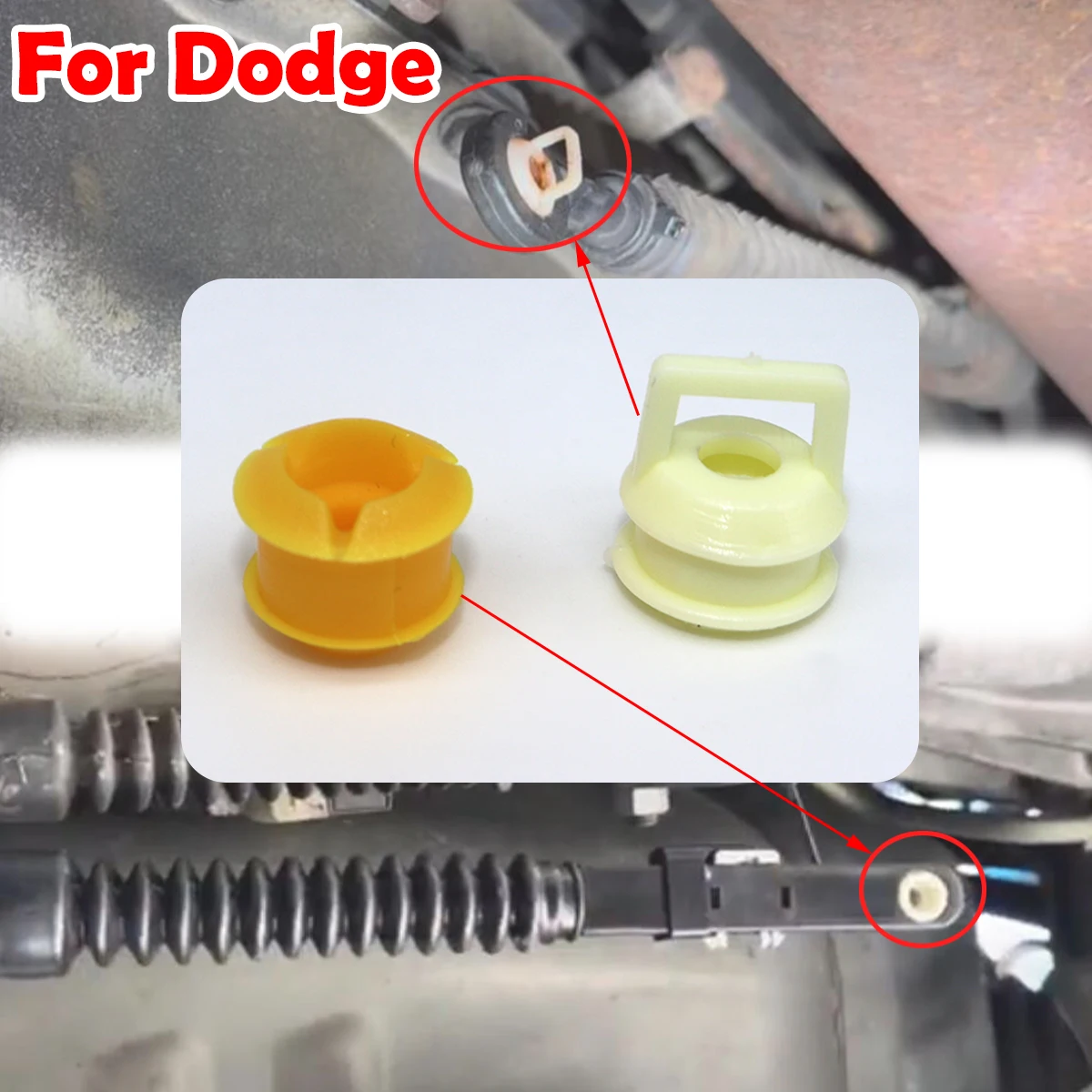 

2x Automatic Transmission Shift Cable Linkage Selector Shifter End Bushing For Dodge Durango Ram 1500 2500 3500 Car Accessories