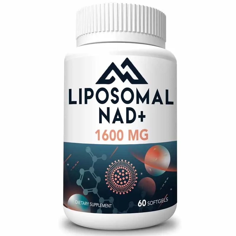 1600mg liposomal NAD supplement, 98% pure NAD+can replace nicotinamide nucleoside in 60 soft capsules