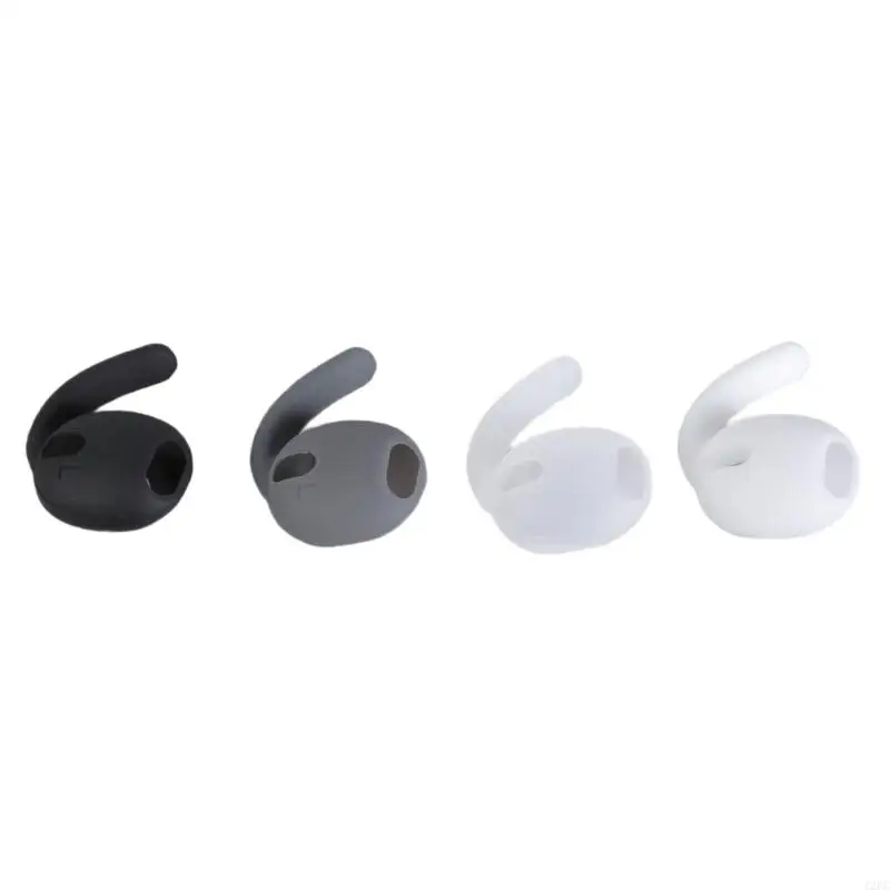 12PC 3 Pairs Soft Silicone Ear Covers Ear Hooks For Buds Earbuds Secure and Comfort Suitable for All Genders