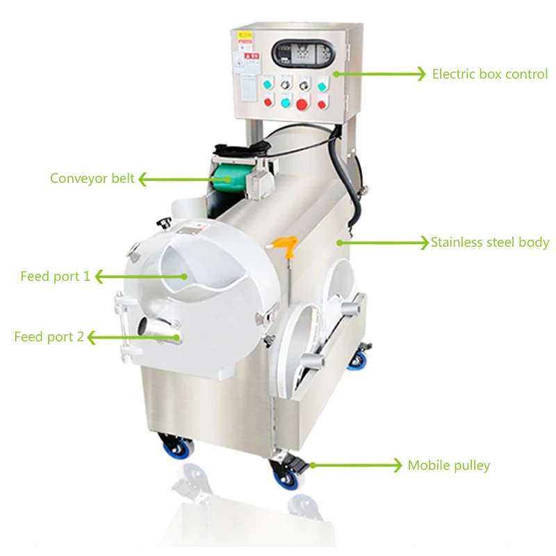 Exclusive Offers  Vegetable Cutter Commercial Electric Radish Cutting Potato Chips Slicing Vegetable Slicing Machine