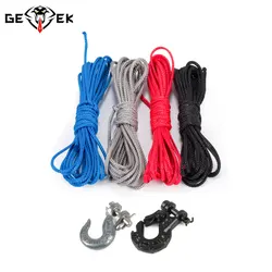 2m Polyethylene Fibe Winch Line and Trailer Hook Rescue Simulation Scenario DIY for Remote Control Car Ship Model Plane