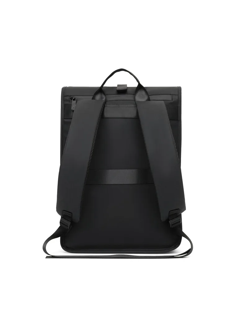 

Side access roll-top backpack for men made of waterproof PU material for school and outdoor use